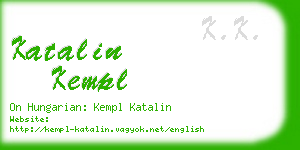 katalin kempl business card